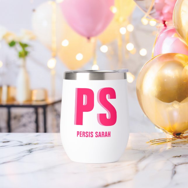 Nom initial du monogramme à double ombre personnal (Enterrement de vie de garçon)