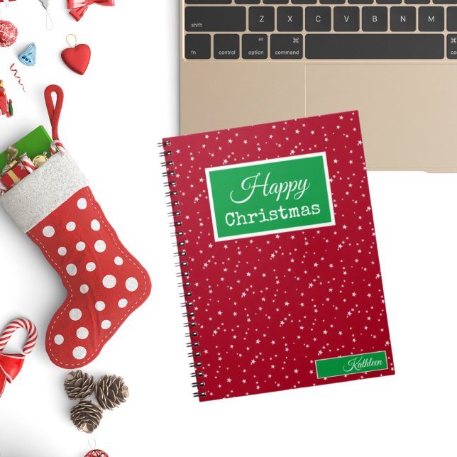 Nom, Joyeux Noël rouge et Carnet vert (Créateur téléchargé)