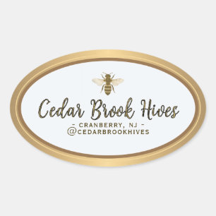 Nom, logo et emplacement de la société étiquette d