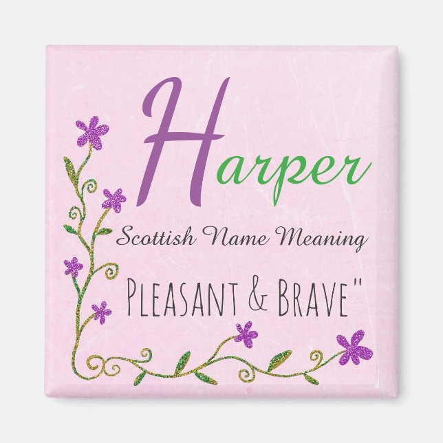 Nom Magnet : Harper, Pleasant & Brave (Devant)