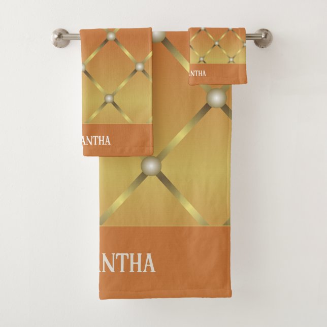 Nom migre or orange géométrique Mesh (En situation)