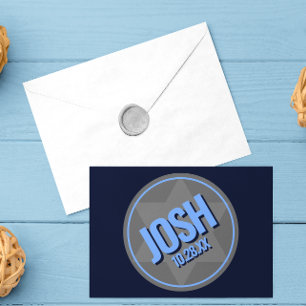 Nom moderne bleu marine Logo Bar Mitzvah