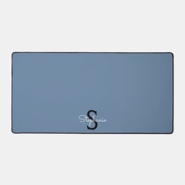 Nom Monogramme Bleu  (Recto)