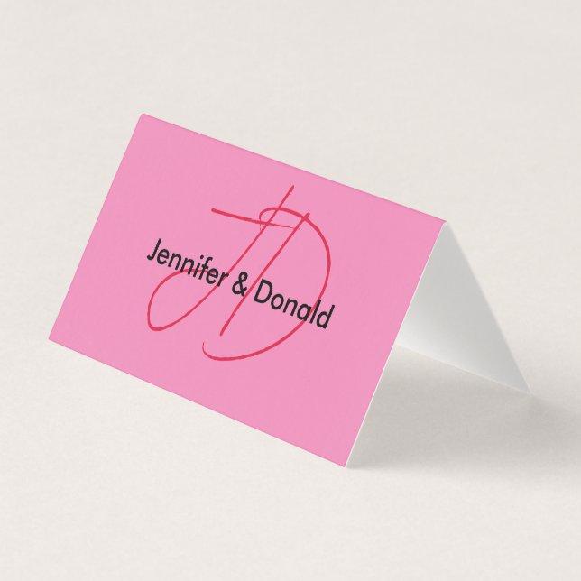 Nom monogramme de script classique tendance (Front)