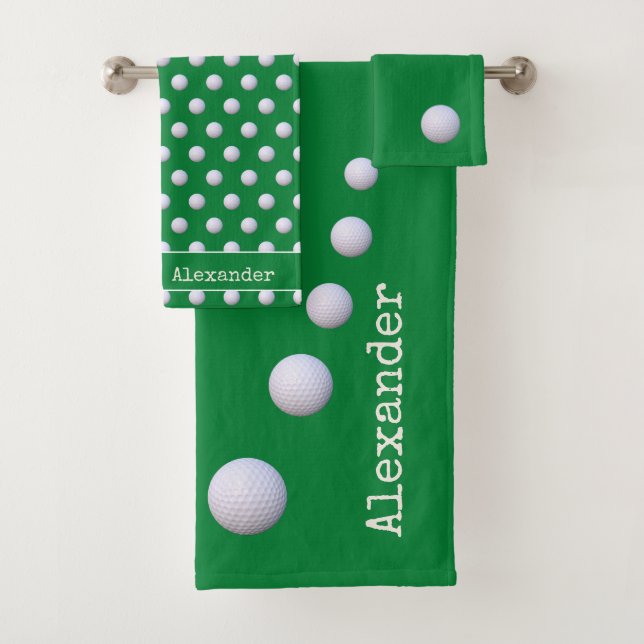 Nom monogramme golf vert (En situation)