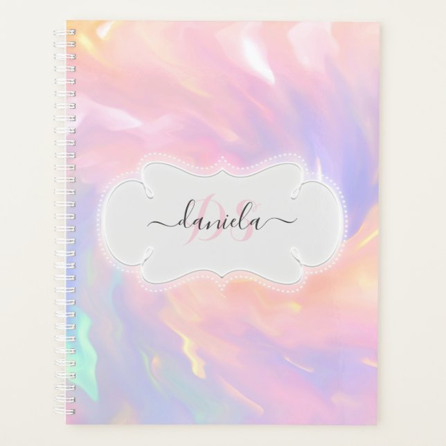 Nom Monogramme Holographe Princesse Quinceañera ro (Devant)