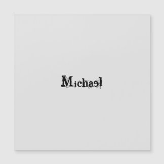 Nom monogramme moderne minimaliste noir gris