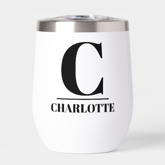 Nom monogramme simple Personnalisé (Avant)