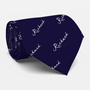 Nom Motif Cravate noir et blanc