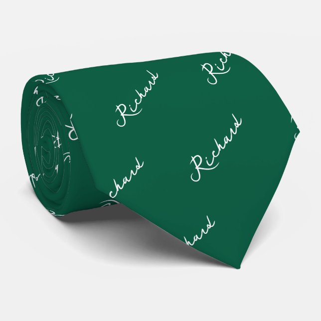 Nom Motif Cravate noir et blanc (Roulé)