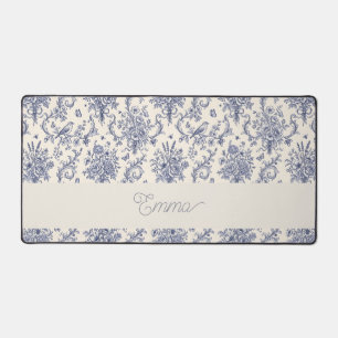 Nom Motif Toile de Jouy Bleu Campagne Française