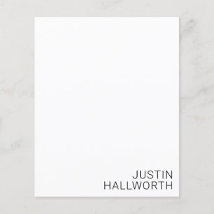 Nom noir moderne en blanc