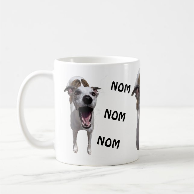 NOM NOM Whippet Mug (Gauche)