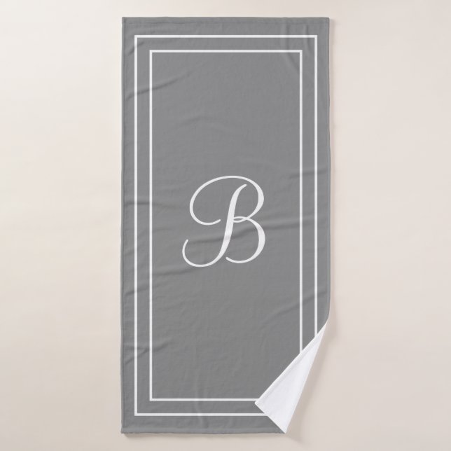 Nom ou initiale personnalisé (Serviette de bain)