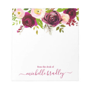 Nom personnalisé À Partir Du Bureau Du Bloc-Note