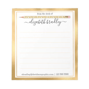 Nom personnalisé   À Partir Du Bureau Du Bloc-Note