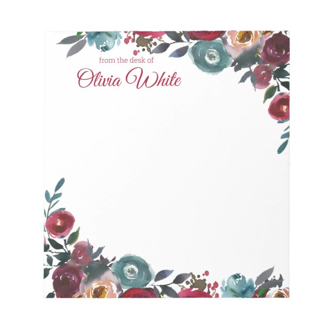 Nom personnalisé | À Partir Du Bureau Du Bloc-Note (Devant)