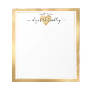 Nom personnalisé À Partir Du Bureau Du Bloc-Note