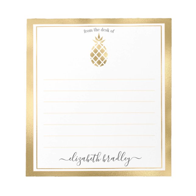 Nom personnalisé | À Partir Du Bureau Du Bloc-Note (Devant)