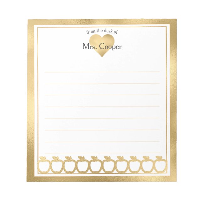 Nom personnalisé | À Partir Du Bureau Du Bloc-Note (Devant)