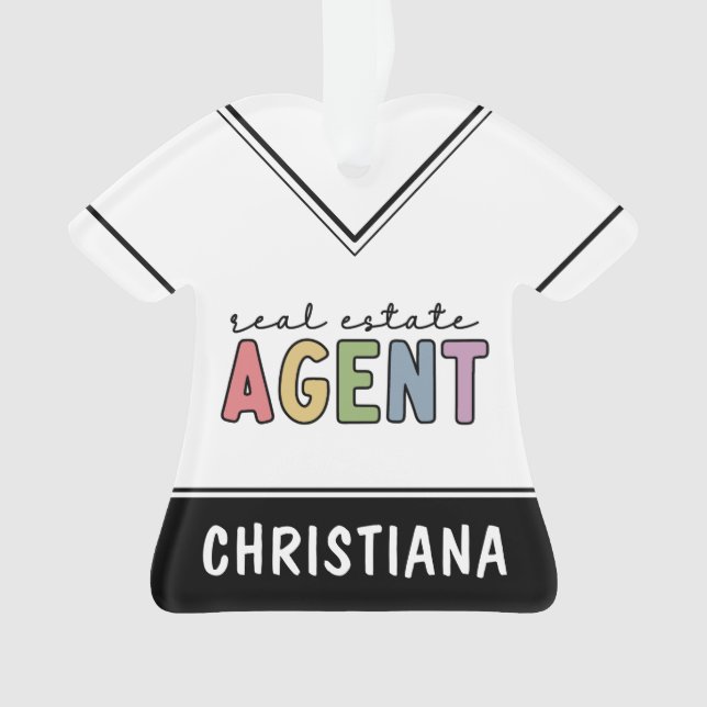 Nom personnalisé Agent immobilier | Cadeaux immobi (devant)