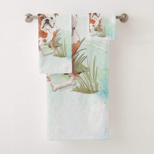 Nom personnalisé Anglais Bulldog Pet Chien (En situation)