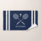 Nom personnalisé Badminton Navy Blue Stripes