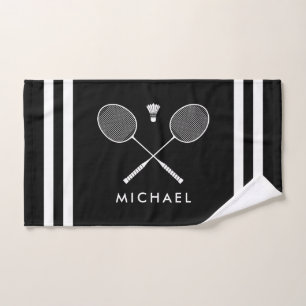 Nom personnalisé Badminton noir rayures