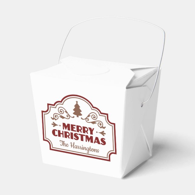 Nom personnalisé ballotins de Noël (Verso)