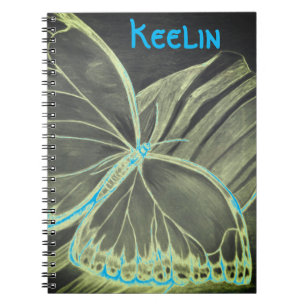 Nom personnalisé Beau Carnet papillon