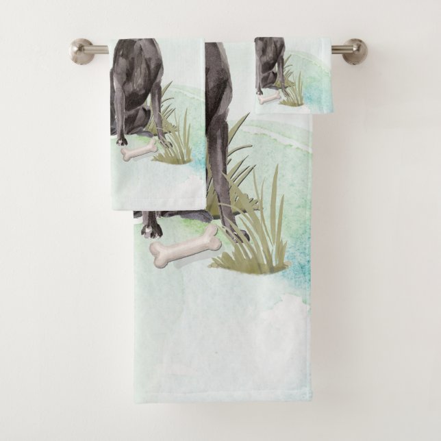 Nom personnalisé Black Lab Pet Dog (En situation)