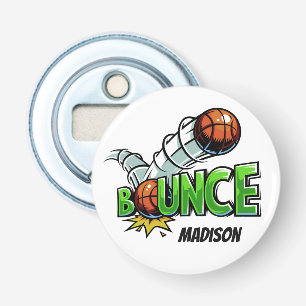 Nom personnalisé BOUNCE Basketball ouvre-bouteille