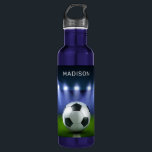 Nom personnalisé Bouteilles d'eau du Soccer Stadiu<br><div class="desc">Voir mon magasin pour plus d'articles de sport.</div>