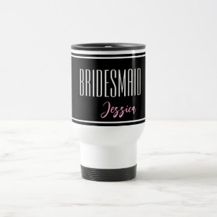 Nom Personnalisé Bridesmaid Travel Mug