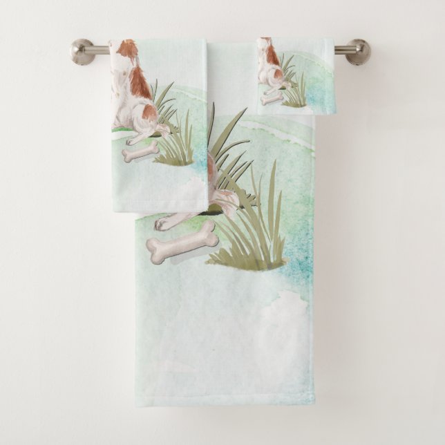 Nom personnalisé Brittany Pet Dog (En situation)