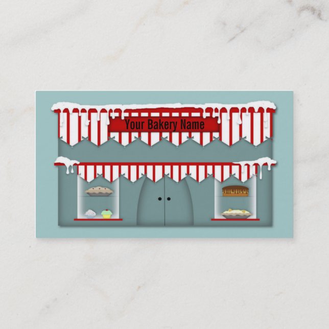 Nom personnalisé Carte de visite boulangerie (Dos)