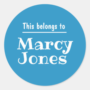 Nom Personnalisé Cela Appartient Aux Autocollants