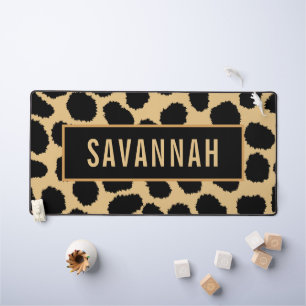 Nom personnalisé Cheetah Poster de animal Motif cl