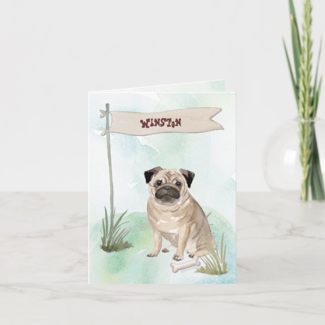 Nom personnalisé Chocolat Lab Animal de compagnie  (Devant)