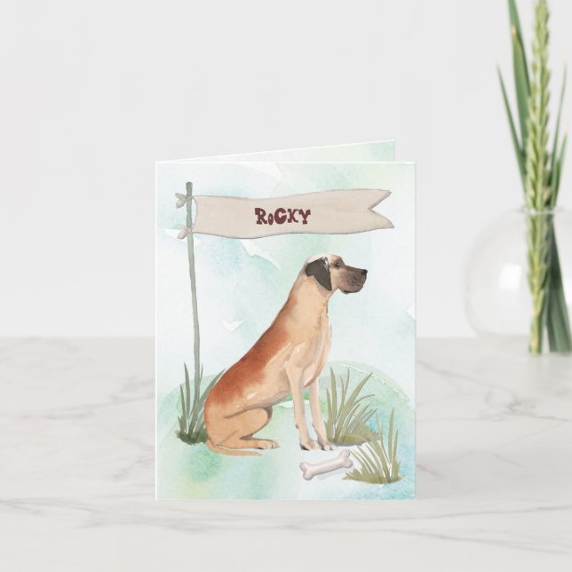 Nom personnalisé Chocolat Lab Animal de compagnie  (Devant)