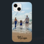 Nom personnalisé Coque photo Monogramme coque ipho<br><div class="desc">Célébrez votre famille avec ce coque iphone personnalisé. Customisez-le en remplaçant la photo par une de vos propres et en ajoutant votre nom ou votre monogramme.</div>