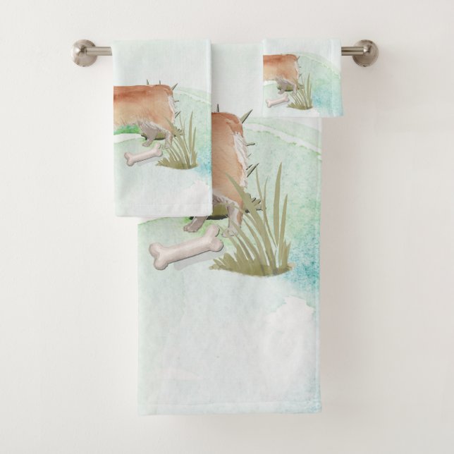 Nom personnalisé Corgi chien animal (En situation)