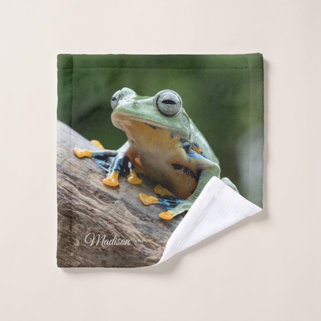 Nom personnalisé Couvre-linge de Lavage de Grenoui (Gant de toilette)