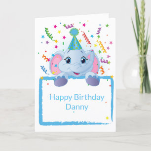 Nom personnalisé de la carte d'anniversaire