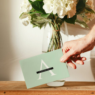 Nom personnalisé de la menthe pastel minimaliste