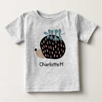 Nom personnalisé de la petite hérisson T-shirt per