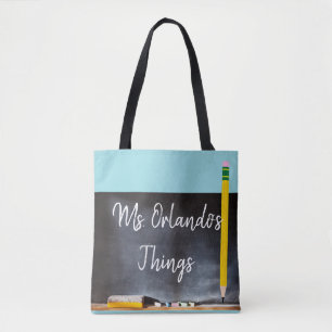 Nom personnalisé de professeurs du sac fourre-tou