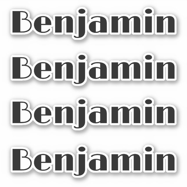 Nom personnalisé Decal Custom Times Four Sticker (Devant)