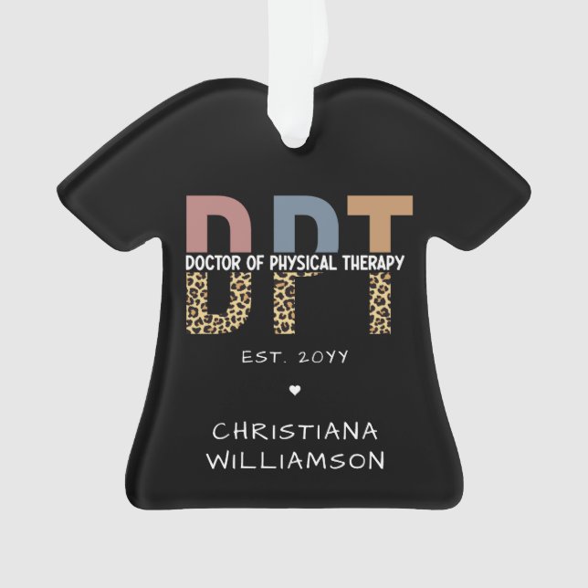 Nom personnalisé DPT Doctor of Physical Therapy Ch (devant)