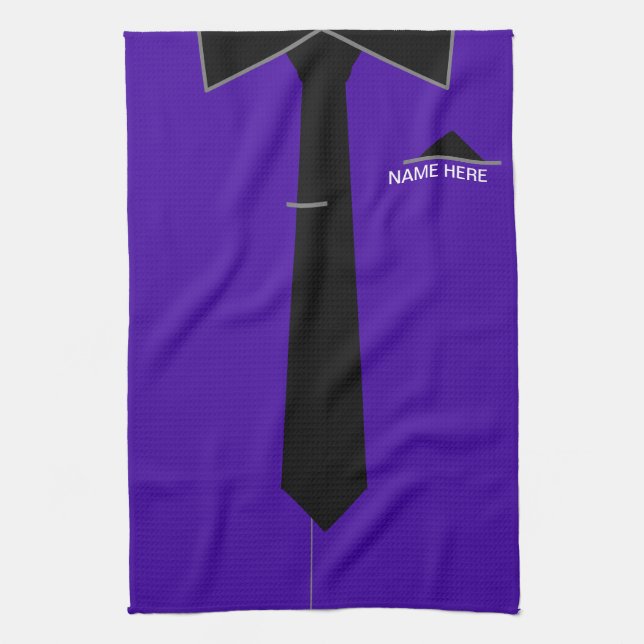 Nom personnalisé Drôle Business Serviette de cuisi (Vertical)